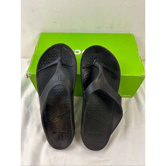 Telic Black xl W12 M11 Arch Support Recovery Shoes energy Flip Flop - Picture 4 of 7